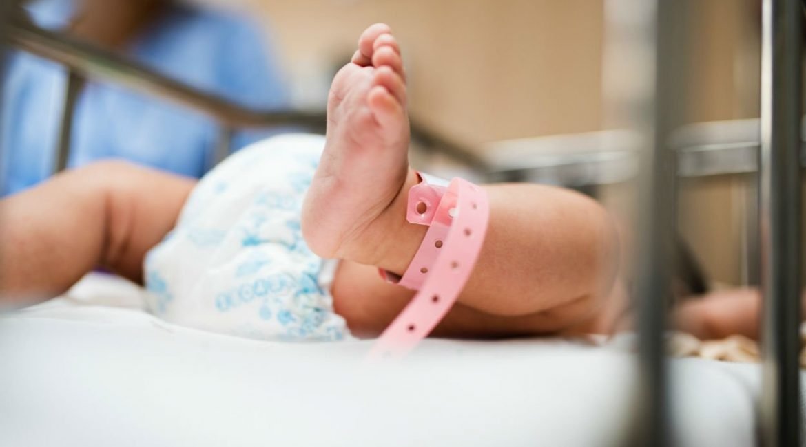 Pie de bebé recién nacido